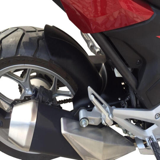 GP Kompozit Honda NC 700 X-S / NC 750 X-S 2012-2020 Uyumlu Zincir Korumalı Arka Çamurluk Siyah (1)