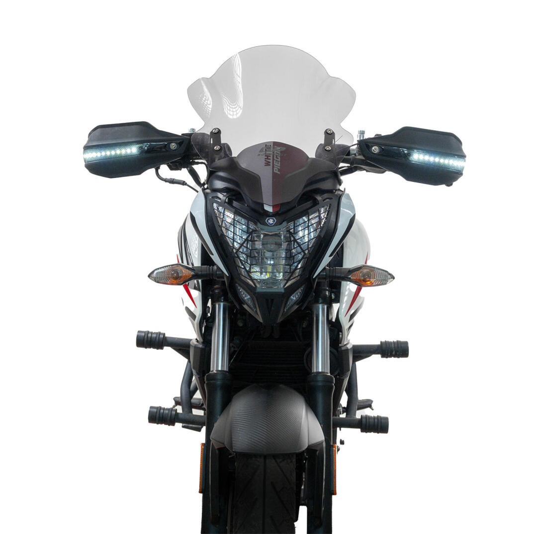 GP Kompozit Honda NC 700 X-S / NC 750 X-S 2012-2023 Uyumlu Led Sinyalli Elcik Koruma Siyah - 2