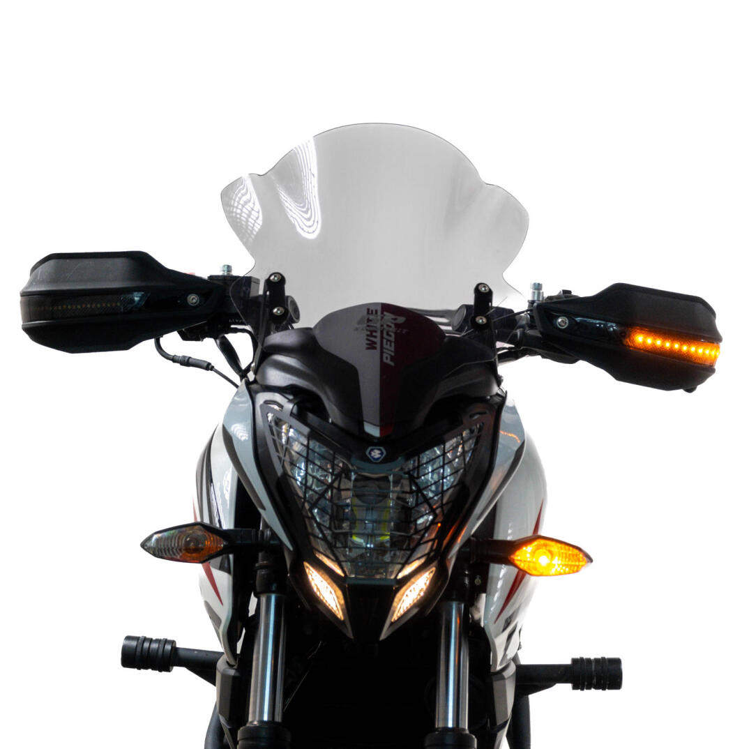GP Kompozit Honda NC 700 X-S / NC 750 X-S 2012-2023 Uyumlu Led Sinyalli Elcik Koruma Siyah - 4