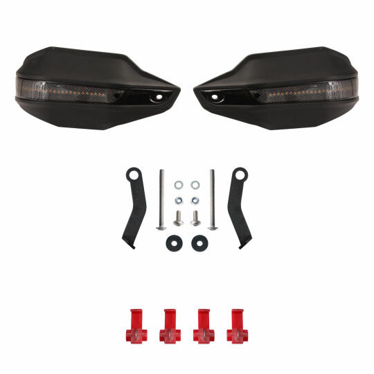 GP Kompozit Honda NC 700 X-S / NC 750 X-S 2012-2023 Uyumlu Led Sinyalli Elcik Koruma Siyah - 6