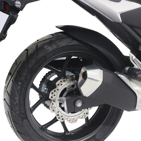 GP Kompozit Honda NC 700 X-S / NC 750 X-S 2012-2026 Uyumlu Zincir Korumalı Uzun Arka Çamurluk Siyah - 3