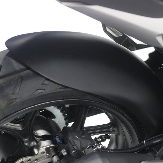 GP Kompozit Honda NC 700 X-S / NC 750 X-S 2012-2026 Uyumlu Zincir Korumalı Uzun Arka Çamurluk Siyah - 4