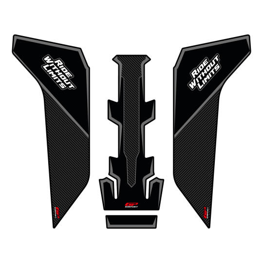 GP Kompozit Honda NC 750 X 2016-2020 Uyumlu Tank Pad Seti Gri