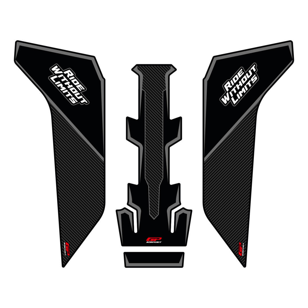GP Kompozit Honda NC 750 X 2016-2020 Uyumlu Tank Pad Seti Gri - 1