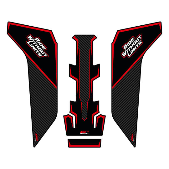 GP Kompozit Honda NC 750 X 2016-2020 Uyumlu Tank Pad Seti Kırmızı