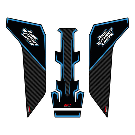 GP Kompozit Honda NC 750 X 2016-2020 Uyumlu Tank Pad Seti Mavi