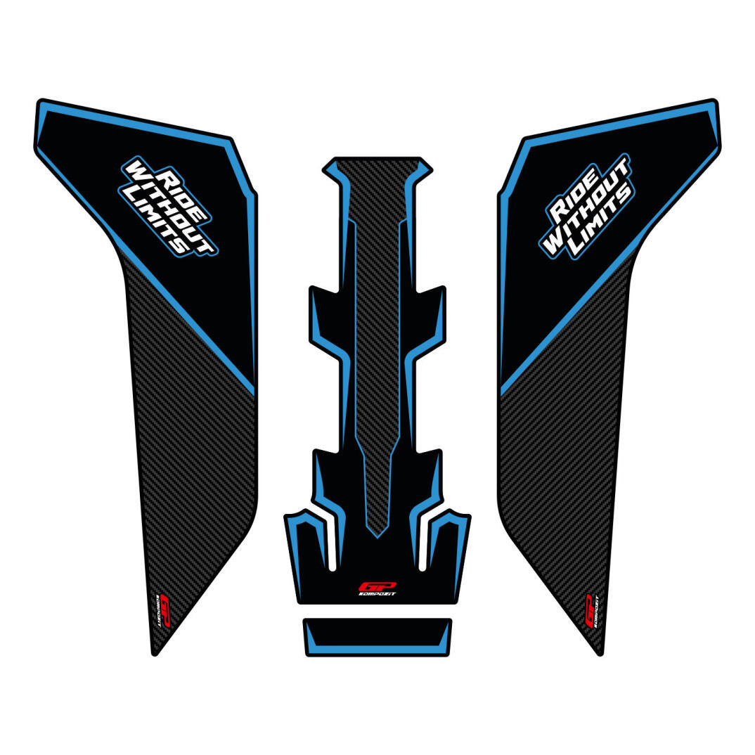GP Kompozit Honda NC 750 X 2016-2020 Uyumlu Tank Pad Seti Mavi - 1