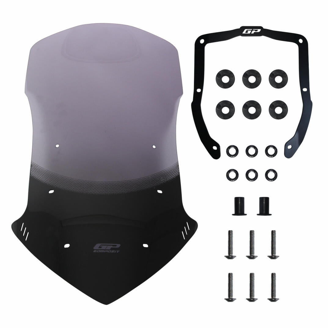 GP Kompozit Honda NC 750 X 2021-2024 Uyumlu Baskılı Tur Camı Füme - 4