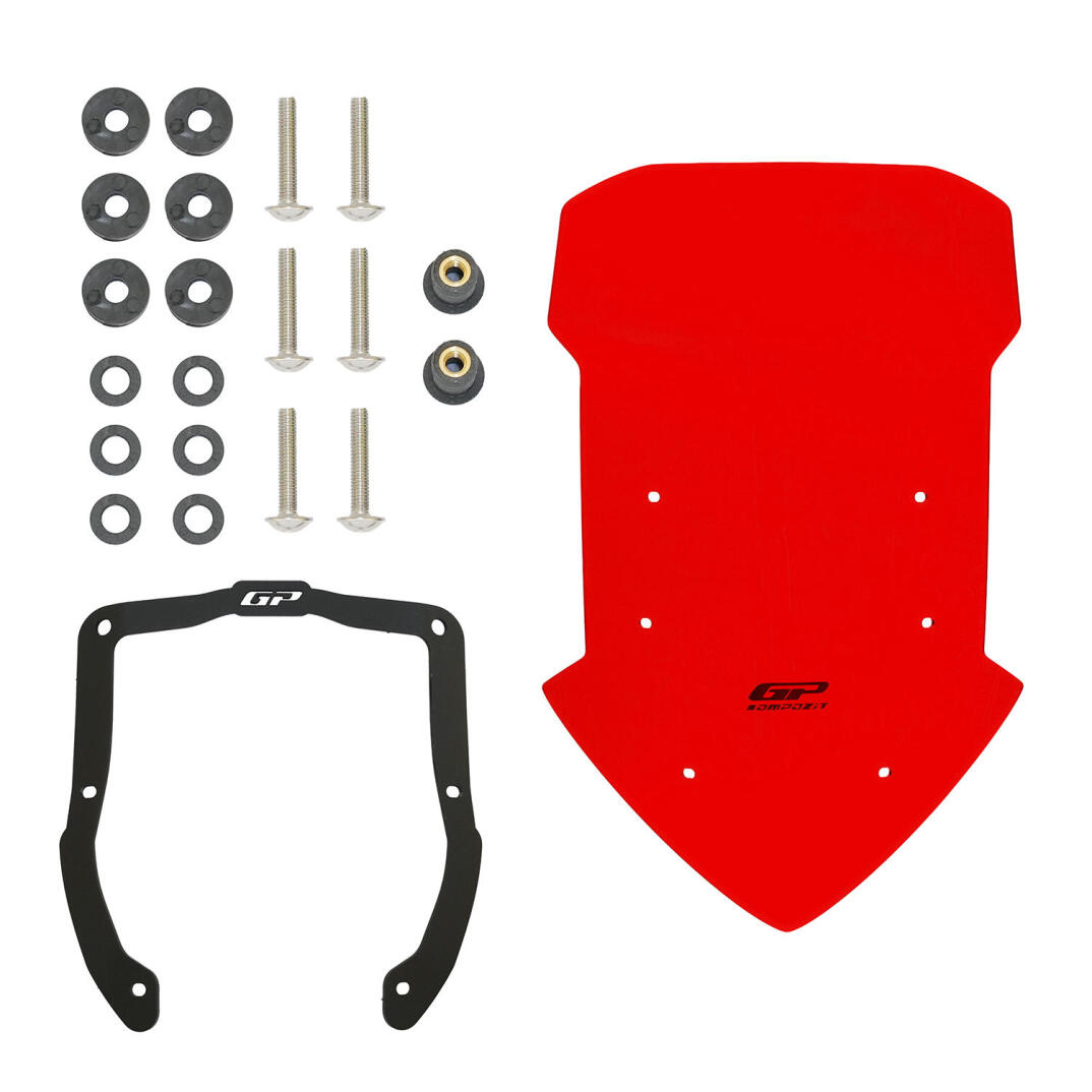 GP Kompozit Honda NC 750 X 2021-2024 Uyumlu Tur Camı Kırmızı - 5