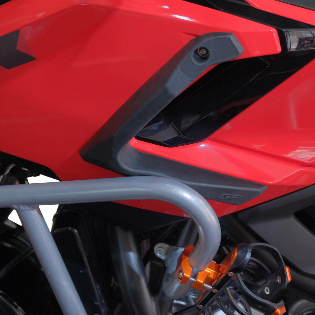 GP Kompozit Honda NC 750 X 2025-2026 Uyumlu Üst Bacak Koruma Siyah - 4
