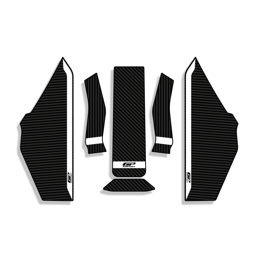 GP Kompozit Honda NC 750 X 2025-2026 Uyumlu Yeni Seri Tank Pad Karbon-Beyaz - 1
