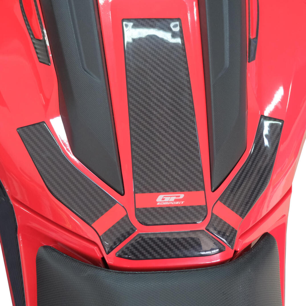 GP Kompozit Honda NC 750 X 2025-2026 Uyumlu Yeni Seri Tank Pad Karbon-Kırmızı - 2