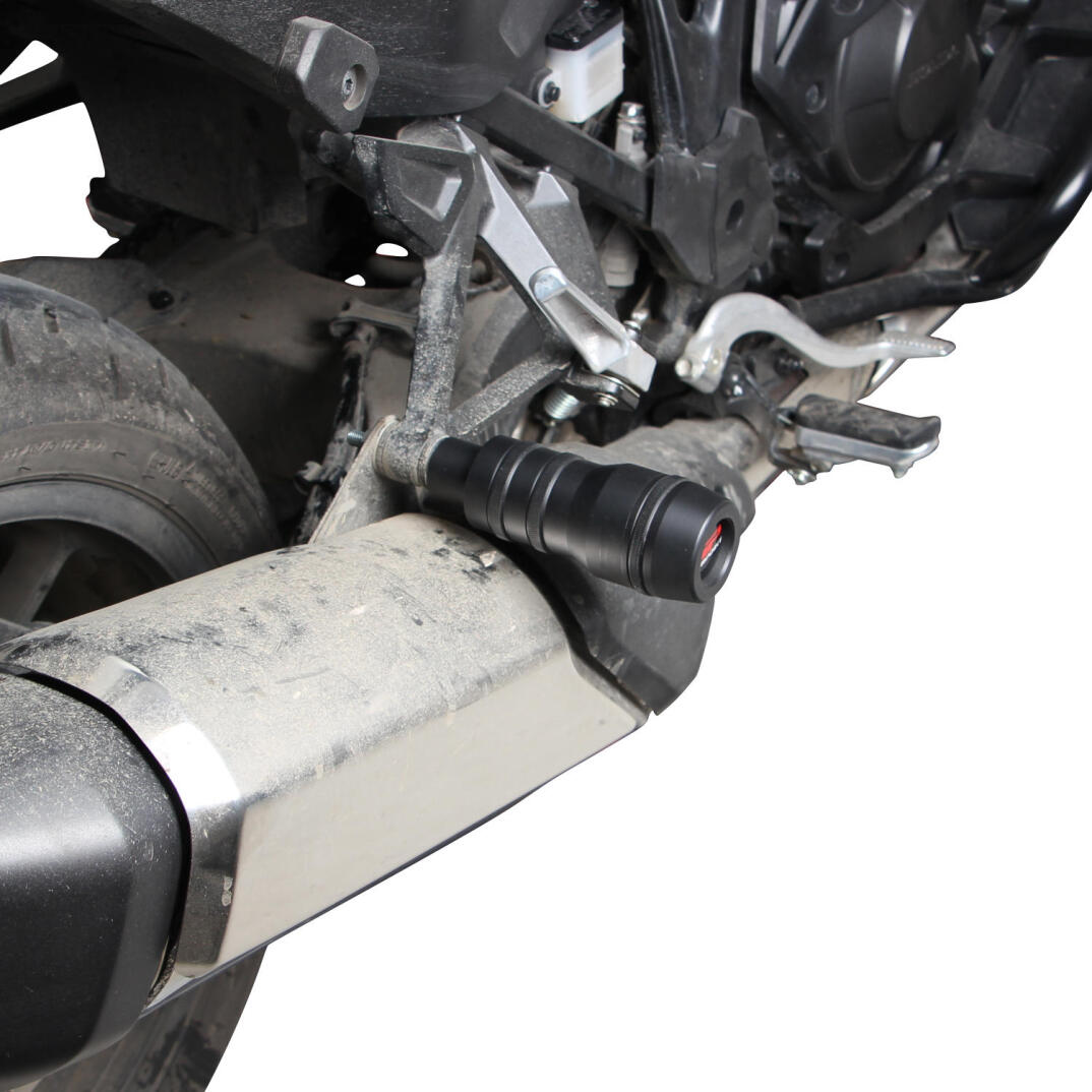 GP Kompozit Honda NT 1100 2022-2025 Uyumlu Egzoz Koruma Takozu Siyah - 4