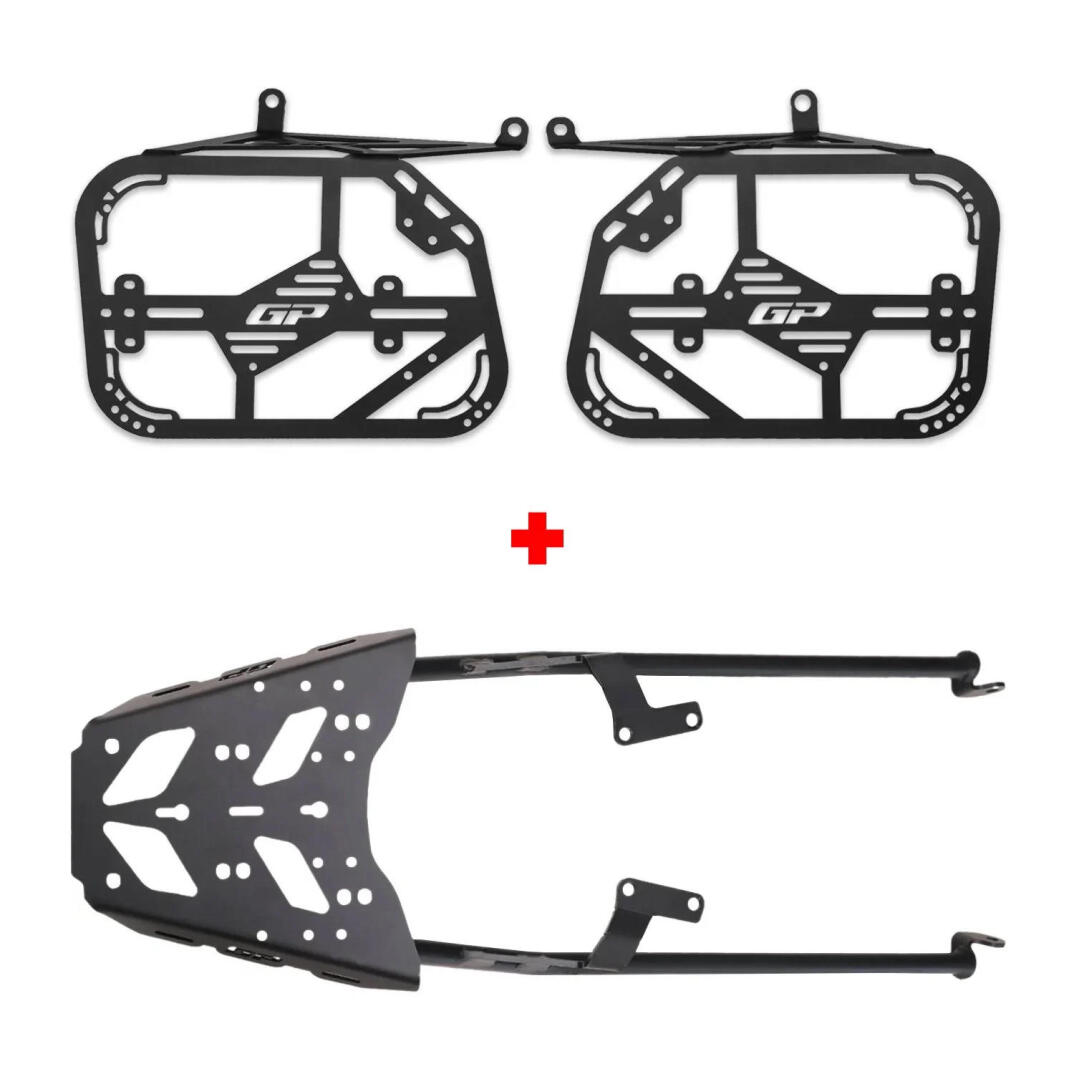 GP Kompozit Honda NX 500 2025-2026 Uyumlu Arka ve Yan Çanta Demiri Seti Siyah - 1