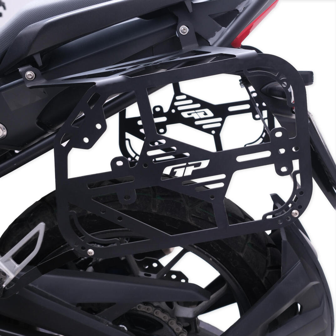 GP Kompozit Honda NX 500 2025-2026 Uyumlu Arka ve Yan Çanta Demiri Seti Siyah - 2