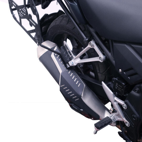 GP Kompozit Honda NX 500 2025-2026 Uyumlu Egzoz Koruma Kapağı Siyah - 3