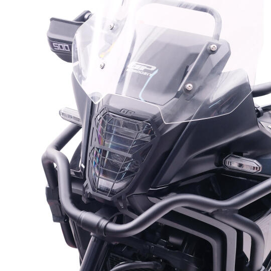 GP Kompozit Honda NX 500 2025-2026 Uyumlu Far Koruma Siyah - 3