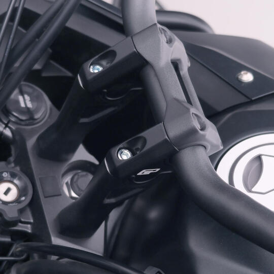 GP Kompozit Honda NX 500 2025-2026 Uyumlu Gidon Yükseltme Siyah - 4
