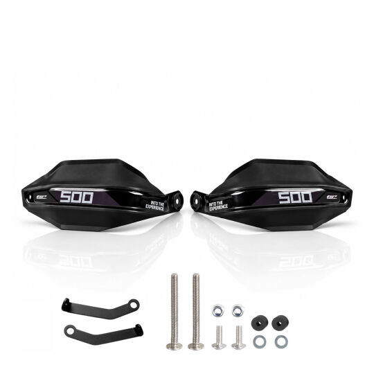 GP Kompozit Honda NX 500 2025-2026 Uyumlu Plastik Elcik Koruma Siyah-Gri - 4