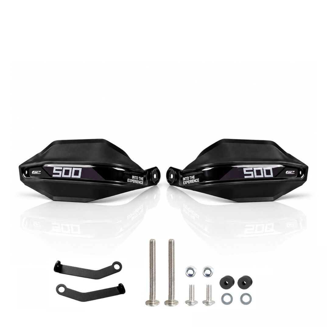 GP Kompozit Honda NX 500 2025-2026 Uyumlu Plastik Elcik Koruma Siyah-Gri - 4