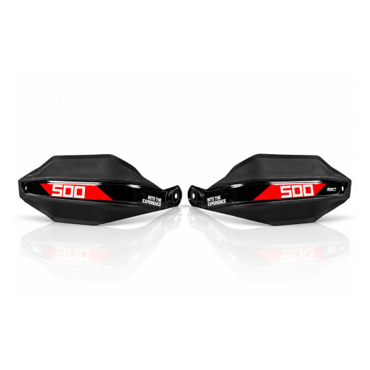 GP Kompozit Honda NX 500 2025-2026 Uyumlu Plastik Elcik Koruma Siyah-Kırmızı