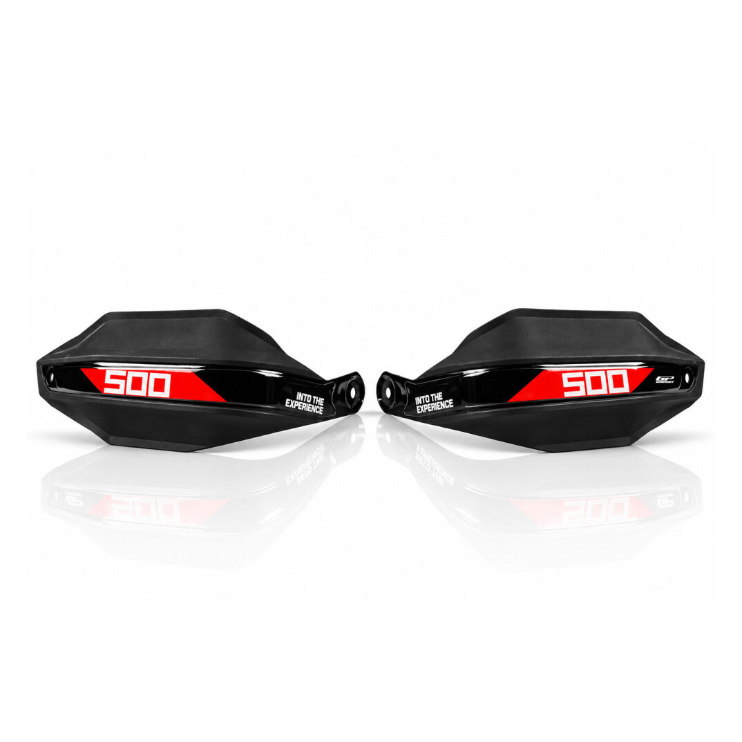 GP Kompozit Honda NX 500 2025-2026 Uyumlu Plastik Elcik Koruma Siyah-Kırmızı - 1