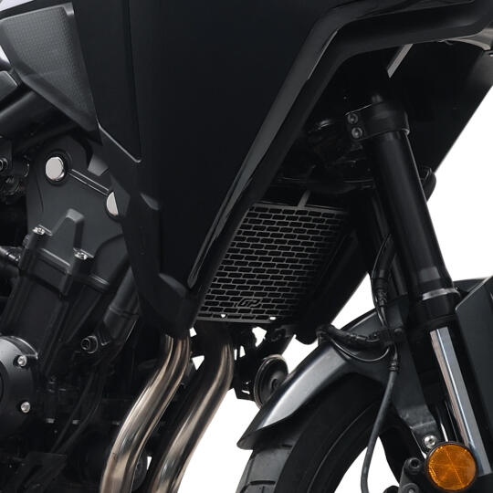 GP Kompozit Honda NX 500 2025-2026 Uyumlu Radyatör Koruma Siyah (1)
