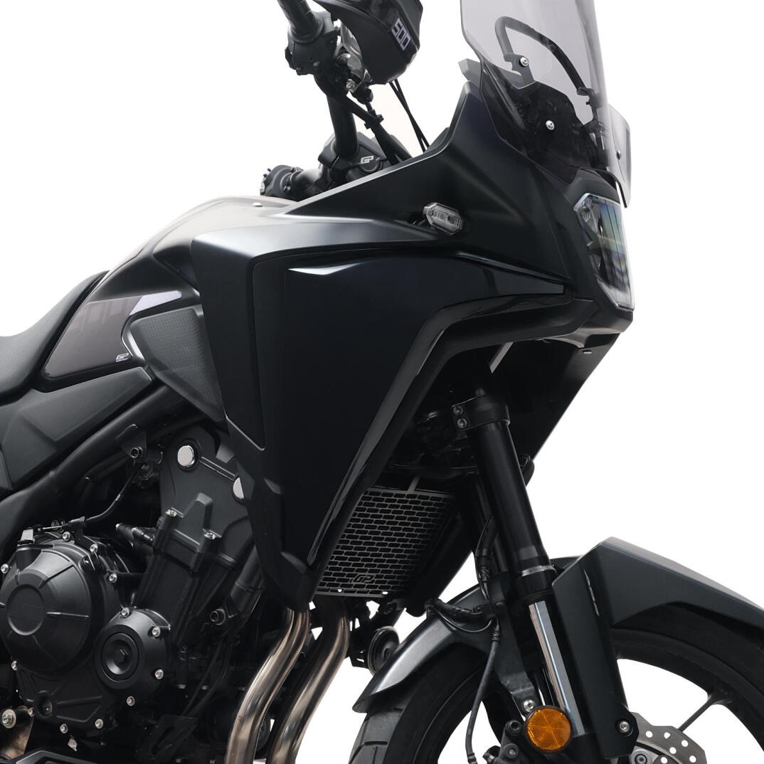 GP Kompozit Honda NX 500 2025-2026 Uyumlu Radyatör Koruma Siyah - 3