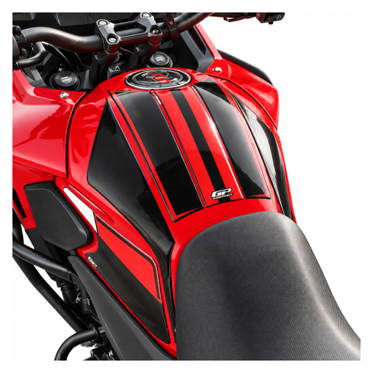 GP Kompozit Honda NX 500 2025-2026 Uyumlu Tank Pad Seti Siyah-Kırmızı (1)