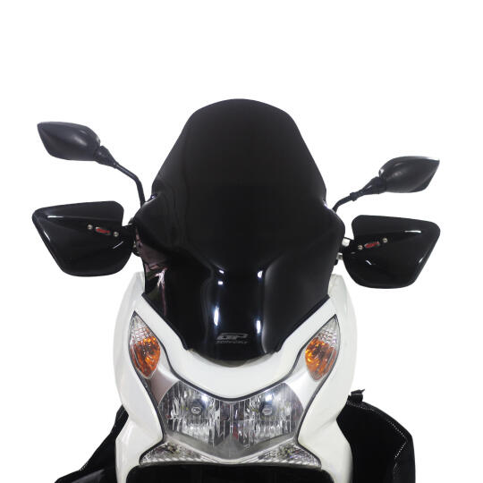 GP Kompozit Honda PCX 125 / 150 2011-2013 Uyumlu Ön Cam Siyah (1)