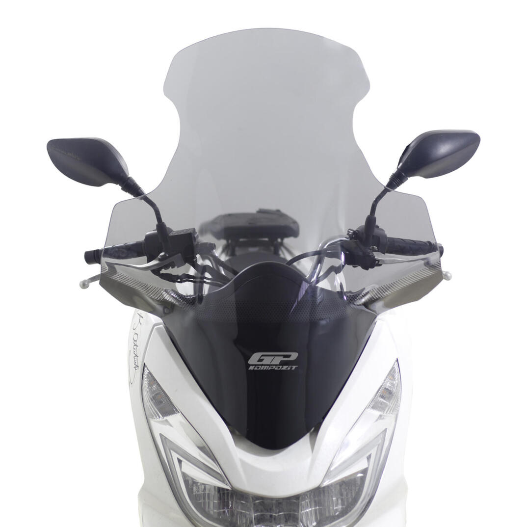 GP Kompozit Honda PCX 125 / 150 2014-2017 Uyumlu Elcikli Ön Cam Füme - 6