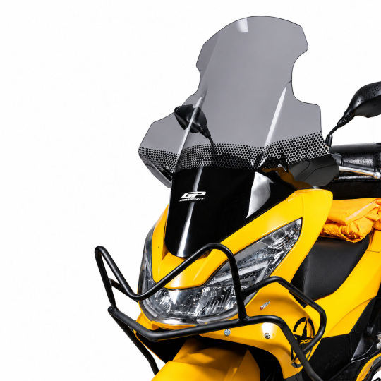 GP Kompozit Honda PCX 125 / 150 2014-2017 Uyumlu Elcikli Ön Cam Füme - 3