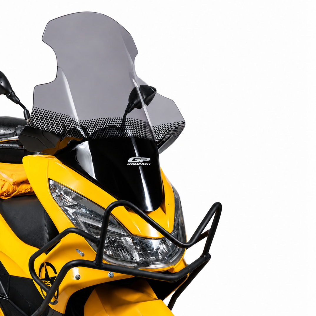 GP Kompozit Honda PCX 125 / 150 2014-2017 Uyumlu Elcikli Ön Cam Füme - 4