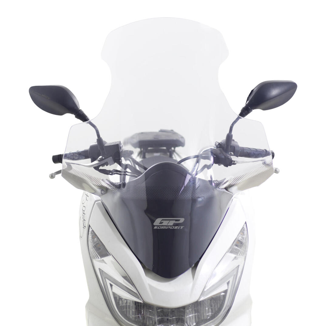 GP Kompozit Honda PCX 125 / 150 2014-2017 Uyumlu Elcikli Ön Cam Şeffaf - 6