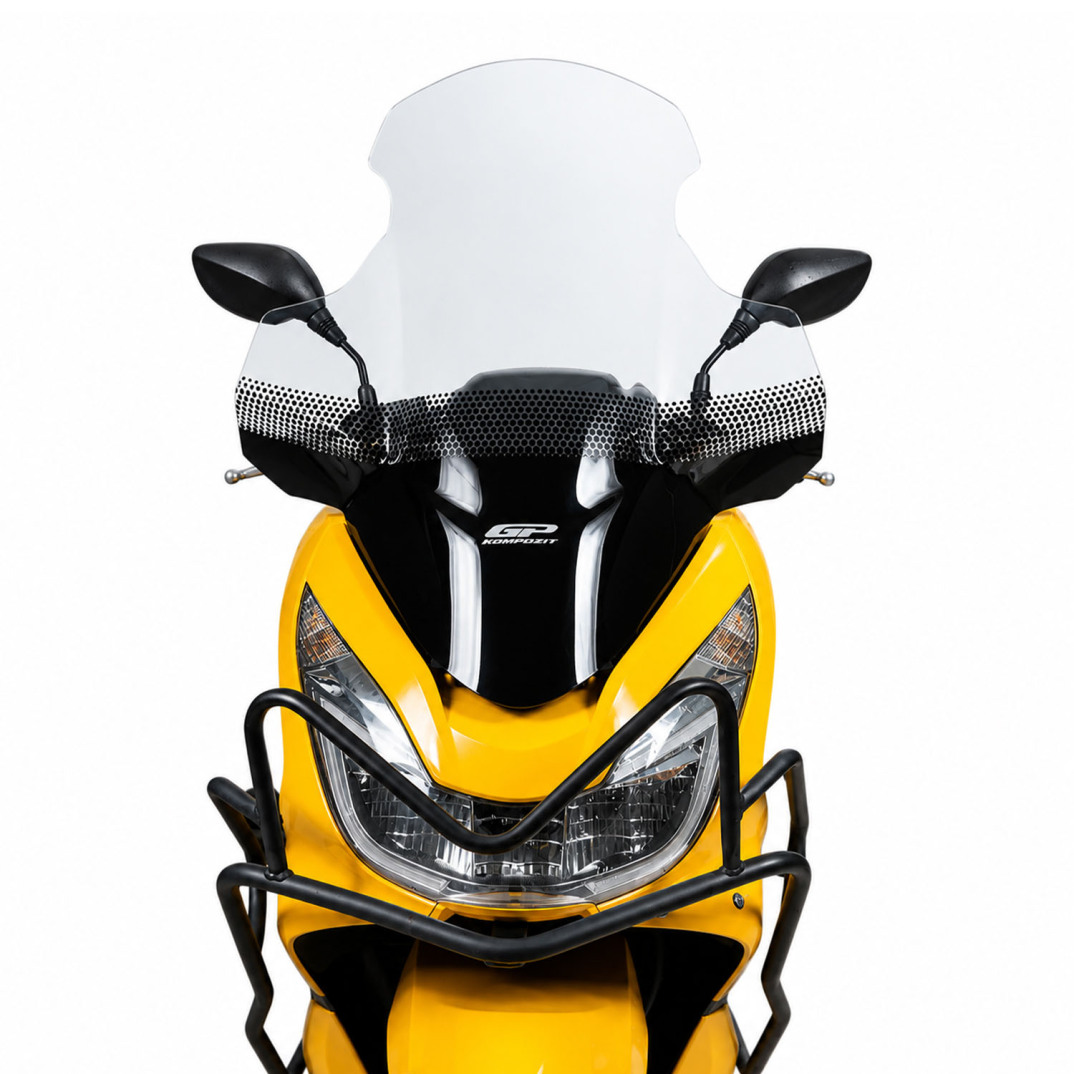 GP Kompozit Honda PCX 125 / 150 2014-2017 Uyumlu Elcikli Ön Cam Şeffaf - 2