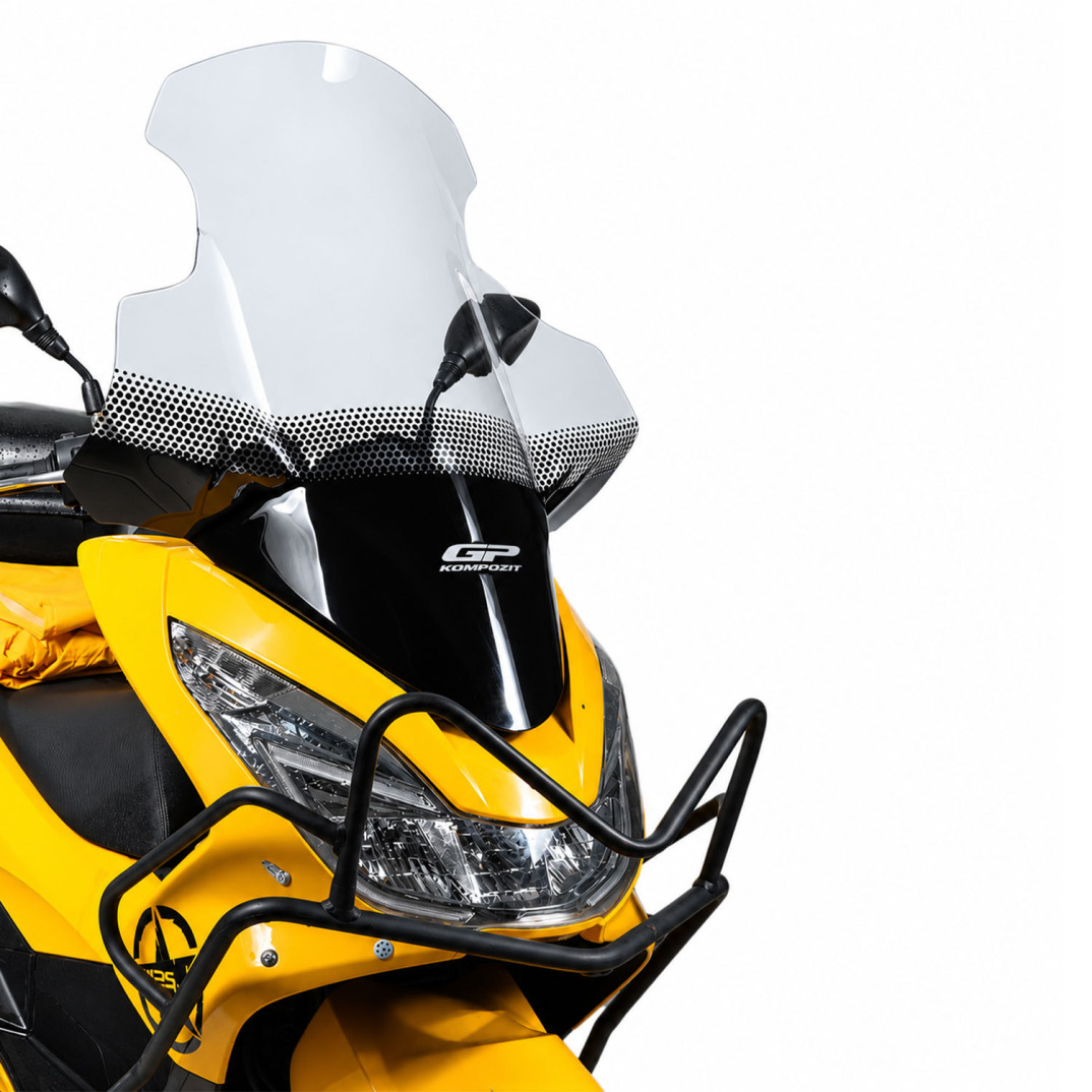 GP Kompozit Honda PCX 125 / 150 2014-2017 Uyumlu Elcikli Ön Cam Şeffaf - 3