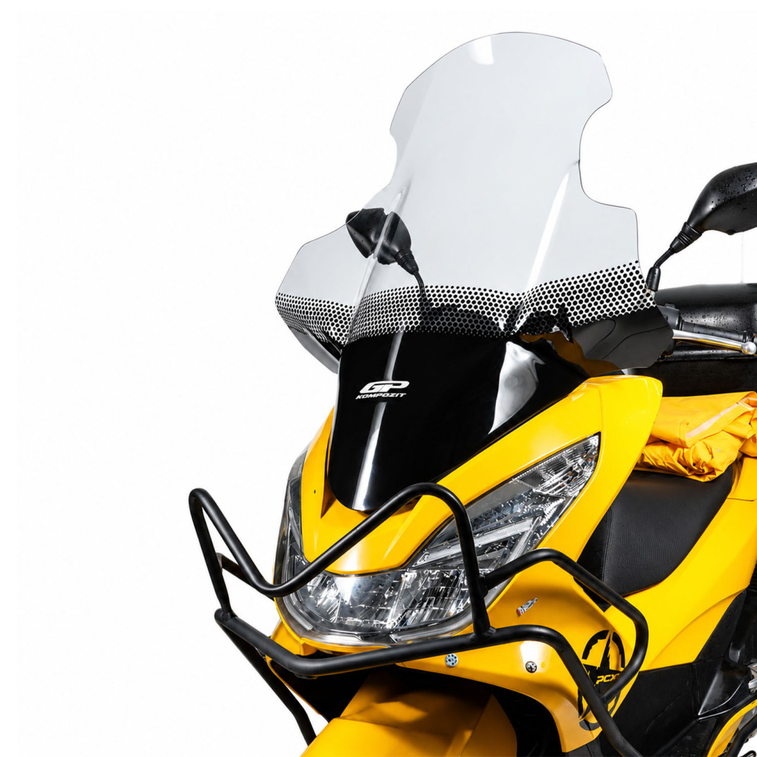 GP Kompozit Honda PCX 125 / 150 2014-2017 Uyumlu Elcikli Ön Cam Şeffaf - 4