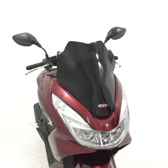GP Kompozit Honda PCX 125 / 150 2014-2017 Uyumlu Spor Ön Cam Siyah - 4