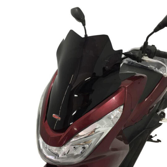 GP Kompozit Honda PCX 125 / 150 2014-2017 Uyumlu Spor Ön Cam Siyah - 5