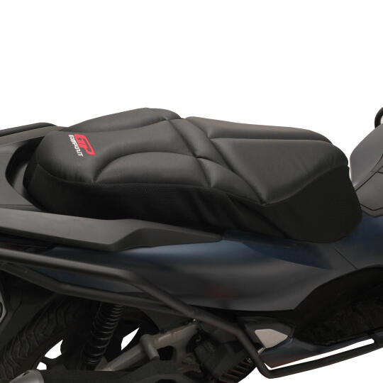 GP Kompozit Honda PCX 125 / 150 2014-2026 Uyumlu Fileli Motosiklet Konfor Sele Kılıfı Siyah (1)
