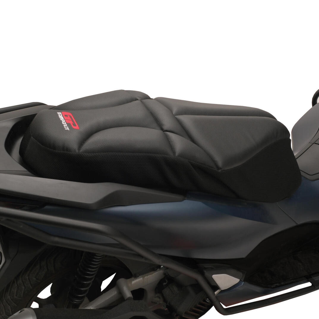 GP Kompozit Honda PCX 125 / 150 2014-2026 Uyumlu Fileli Motosiklet Konfor Sele Kılıfı Siyah - 2