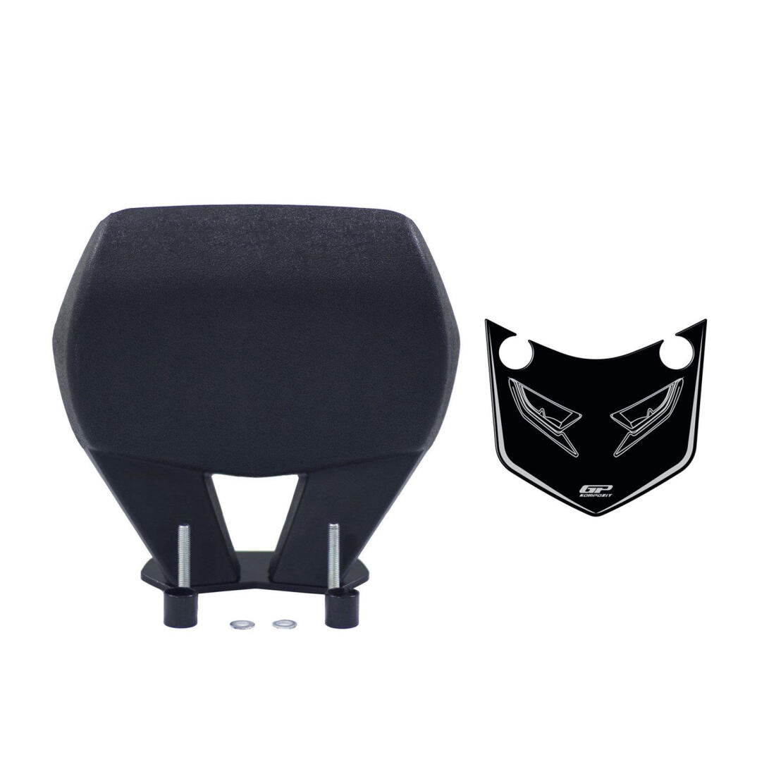 GP Kompozit Honda PCX 125 / 150 2014-2026 Uyumlu Spor Sissy Bar Siyah - 1