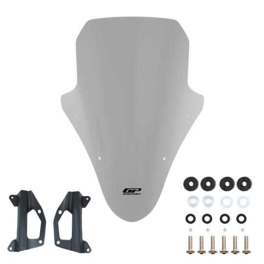 GP Kompozit Honda PCX 125 / 150 2018-2020 Uyumlu Ön Cam Gri - 5