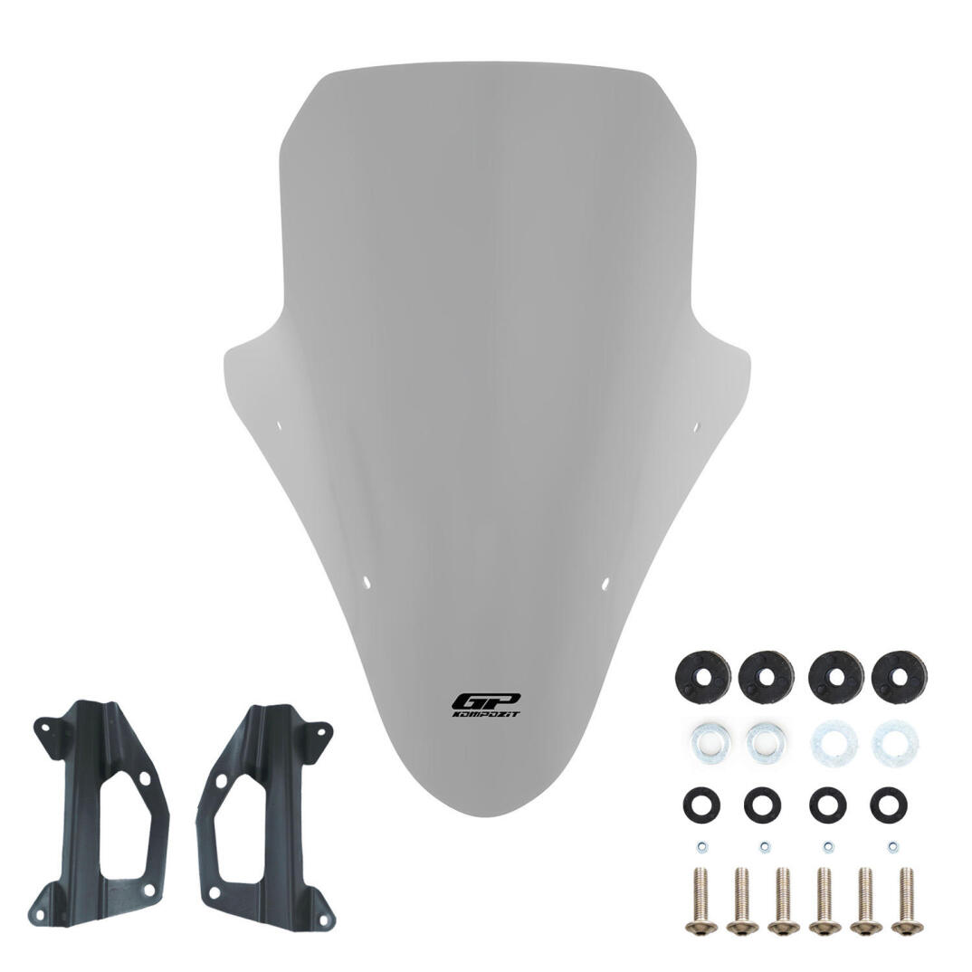 GP Kompozit Honda PCX 125 / 150 2018-2020 Uyumlu Ön Cam Gri - 5