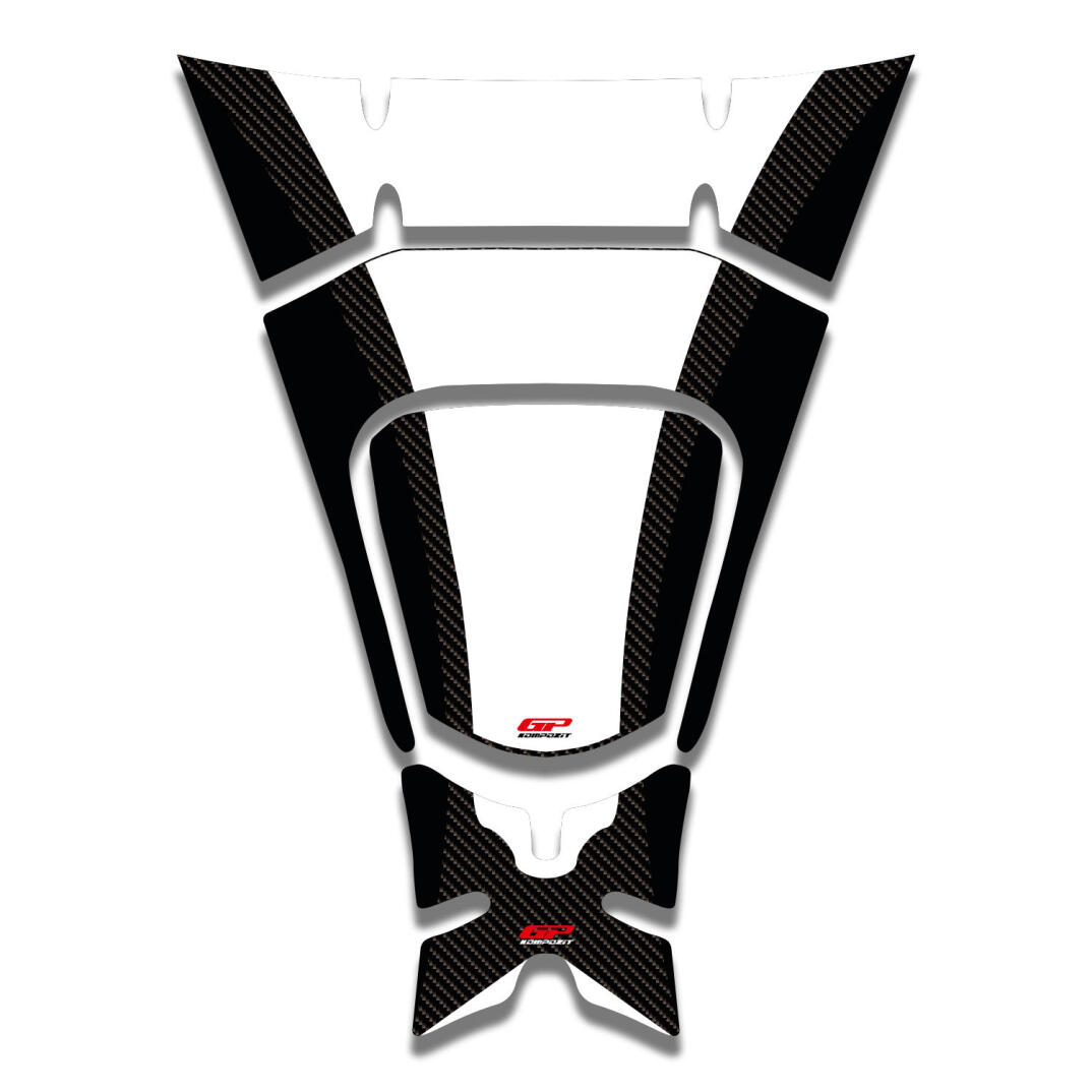 GP Kompozit Honda PCX 125 / 150 2018-2020 Uyumlu Tank Pad Seti Beyaz - 1