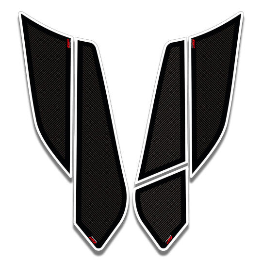 GP Kompozit Honda PCX 125 / 150 2018-2020 Uyumlu Yan Alt Ayak Pad Beyaz