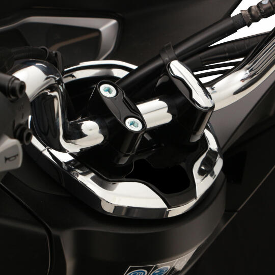 GP Kompozit Honda PCX 125 / 150 2018-2024 Uyumlu Gidon Yükseltme Siyah - 5