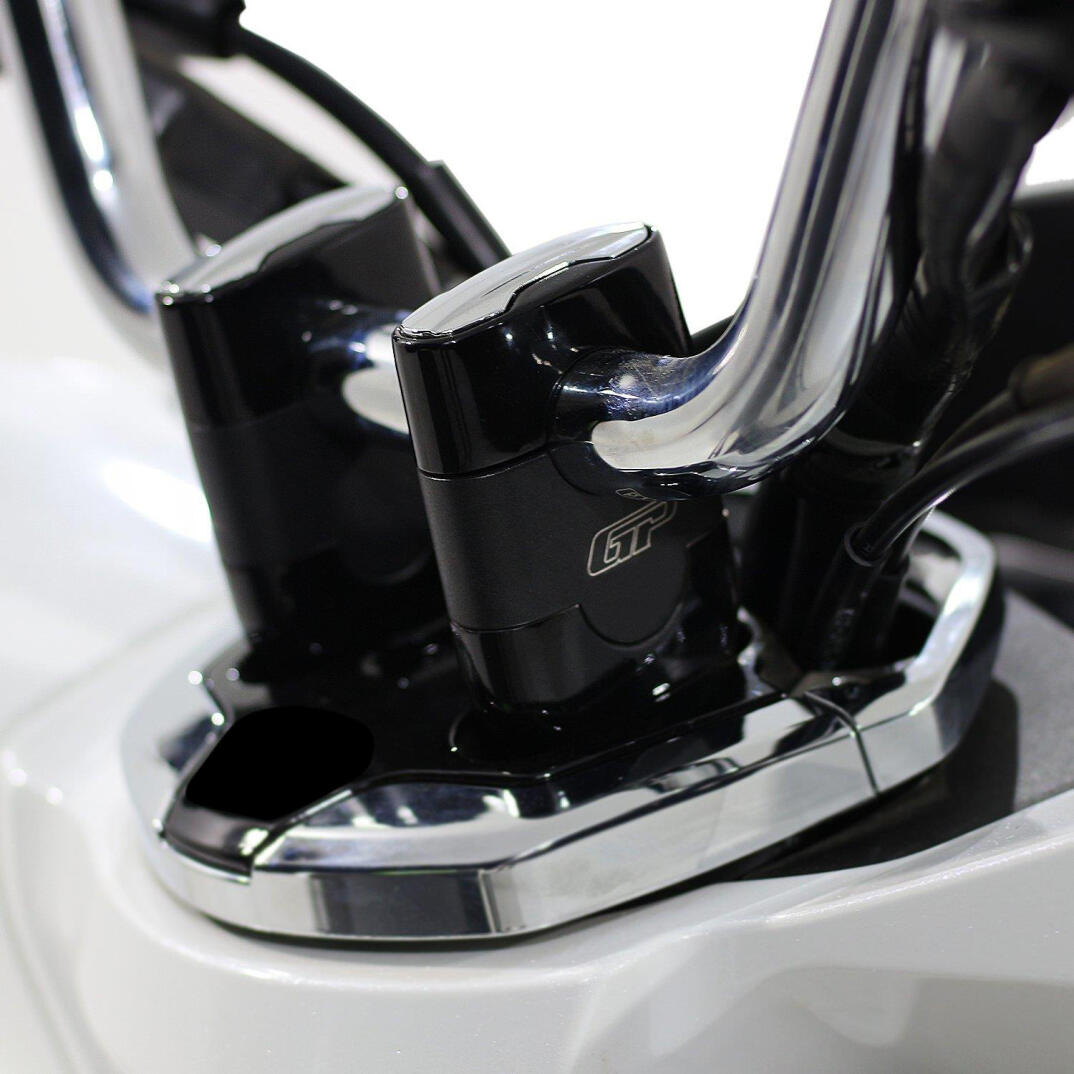 GP Kompozit Honda PCX 125 / 150 2018-2024 Uyumlu Gidon Yükseltme Siyah - 6