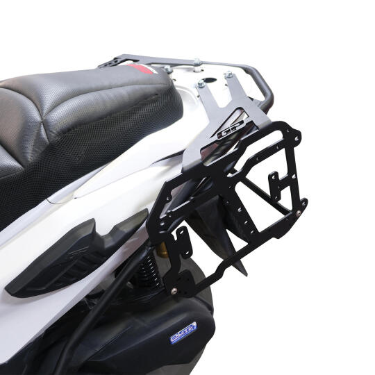 GP Kompozit Honda PCX 125 / 150 2018-2026 Uyumlu Yan Çanta Demiri Siyah (1)