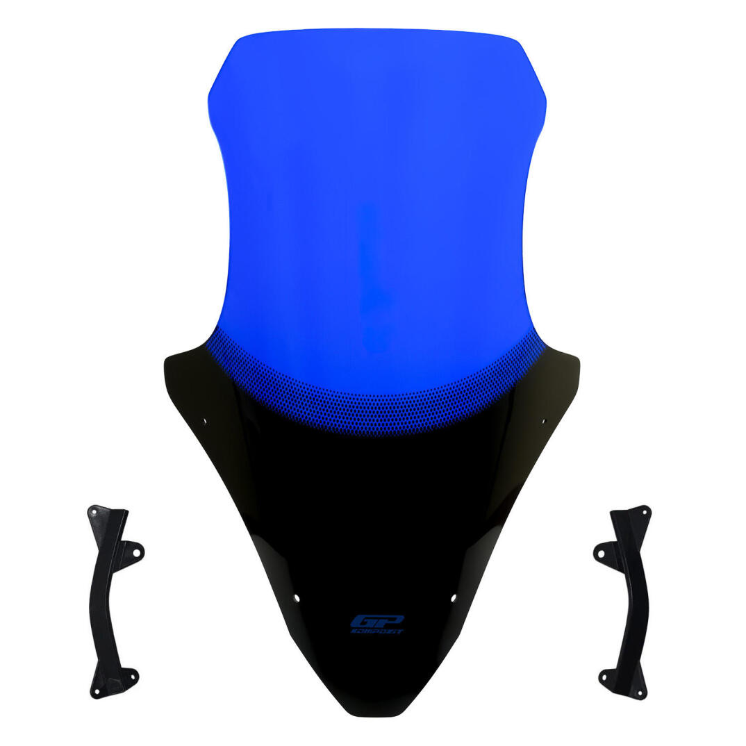 GP Kompozit Honda PCX 125 / 150 2021-2024 Uyumlu Baskılı Ön Cam Mavi - 1